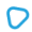 Triangle bleu transparent